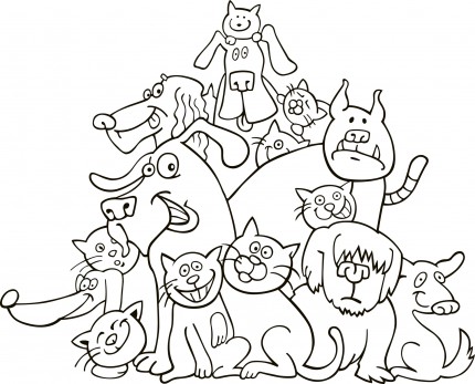 Concurs de desene si colaje “Intamplari cu bunici despre caini si pisici”