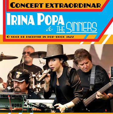 Irina Popa & The Sinners sustin un concert la Teatrul Maria Filotti